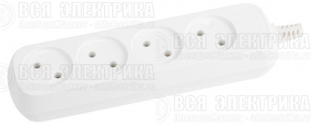 Колодка удлинителя 4-м без заземл. KX-4 Эра Б0028332