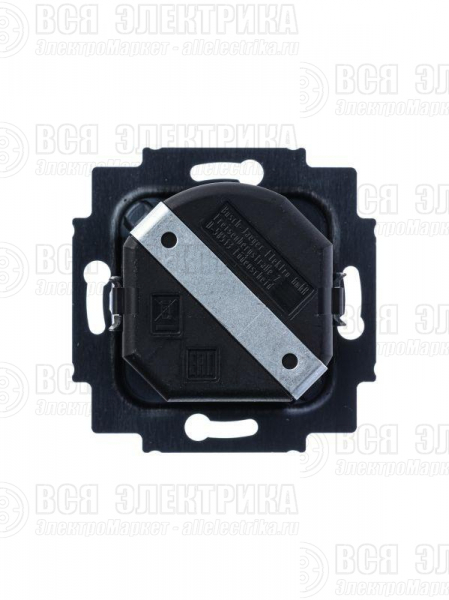 Светорегулятор Levit поворотно-нажимной 60-600Вт R бел./дым. черн. ABB 2CHH942247A6062