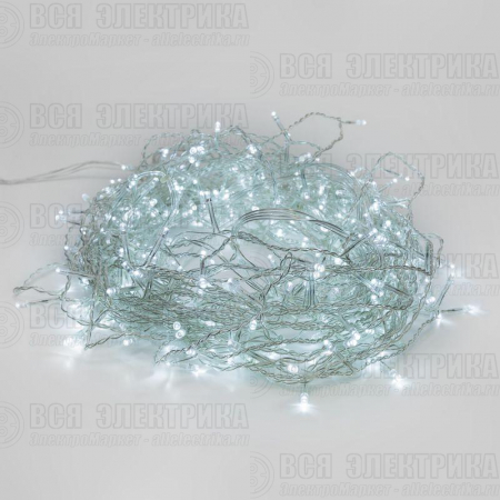 Гирлянда светодиодная "Светодиодный Дождь" 2х3м 240LED бел. 12Вт 230В IP20 свечение с динамикой провод прозр. Neon-Night 235-065