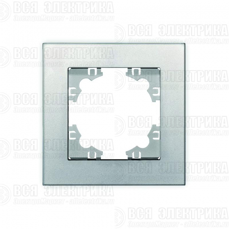 Рамка 1-м Афина серебр. Universal A0053-S