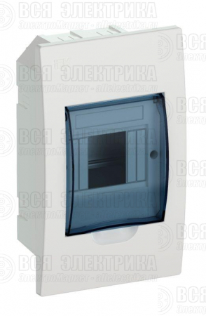 Корпус встраиваемый ЩРВ-П-4 Krepta 3 IP41 пластик. бел. IEK MKP12-V-04-40-20