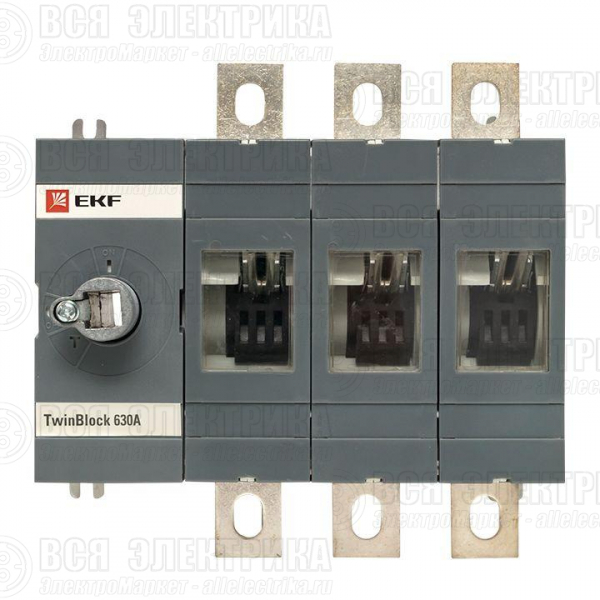 Рубильник 3п 630А без рукоятки управления TwinBlock PROxima EKF tb-s-630-3p