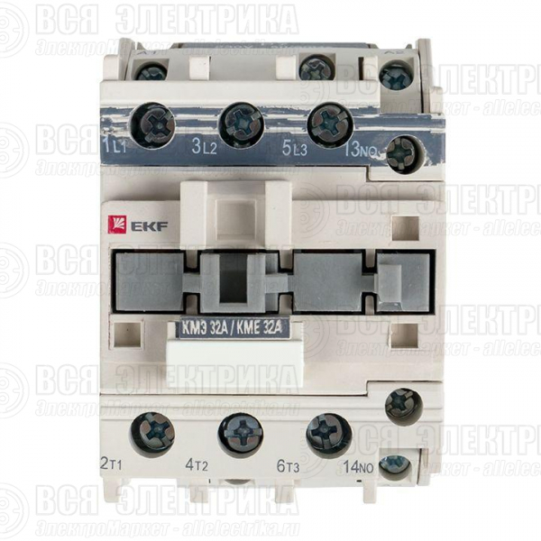 Контактор КМЭ 32А кат. 220В AC 1НЗ EKF ctr-s-32-220-nc