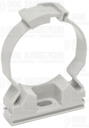 Держатель хомутный для труб CFC25 d25 сер. ELASTA IEK CTA10MP-CFC25-K41-100
