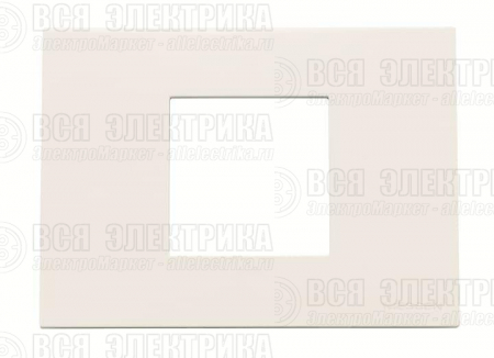 Рамка итальянского стандарта 3M 2-мод. базовая Zenit альп.бел. ABB 2CLA247210N1101