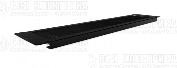 Панель TCB-TTB-RAL9004 с щеточным каб. вводом в пол/потолок для шкафов TTB TWB 65х293мм черн. Hyperline 397481