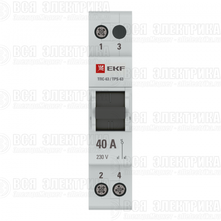 Переключатель трехпозиционный ТПС-63 1P 40А PROxima EKF TPS140