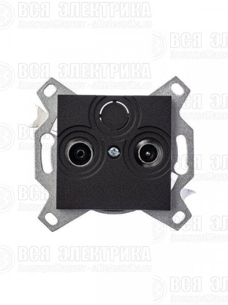 Розетка телевизионная оконечная TV/R Levit антрацит ABB 2CHH083503A6063