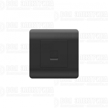 Розетка компьютерная 1-м NEW3-E RJ45 черн. CHINT 431490