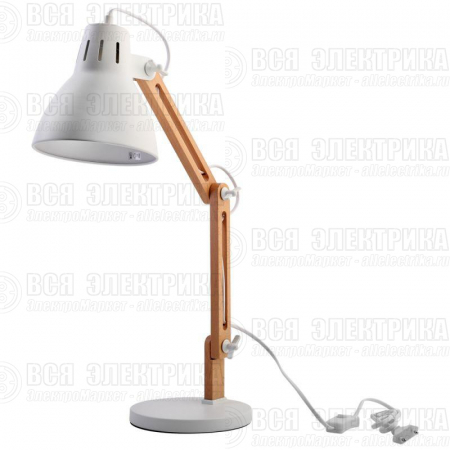 Светильник настольный KD-355 C01 230В 40Вт E27 бел. Camelion 14157
