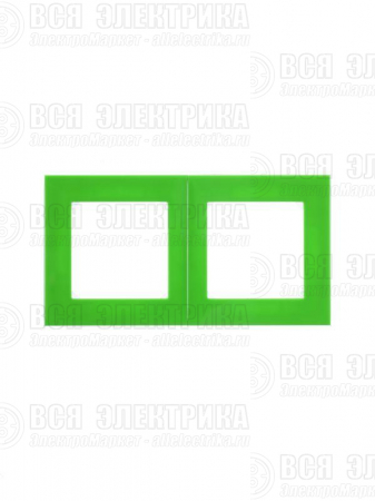 Рамка Levit 2п зел./дым. черн. ABB 2CHH015020A6067