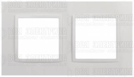 Рамка 2-м Elegance 14-5012-01 Classic бел. Эра Б0060576