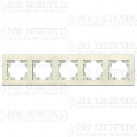 Рамка 5-м Афина универс. сл. кость (ivory) Universal A1042-I