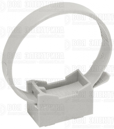 Держатель хомутный для труб со стяжкой d32-63 CFF2 сер. ELASTA IEK CTA10MP-CFF263-K41-100