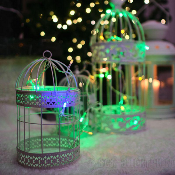 Гирлянда "Твинкл Лайт" 4м 25LED мультиколор провод прозр. Neon-Night 303-169