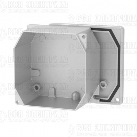 Коробка ответвительная 90х90х53мм IP66 RAL9006 окрашен. алюм. DKC 65300