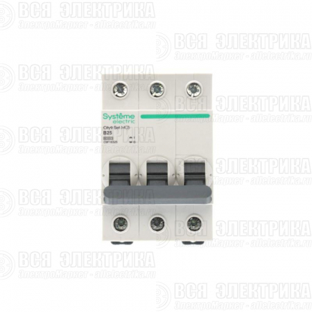 Выключатель автоматический 3п City9 Set (АВ) B 25А 6кА 400В SE C9F16325