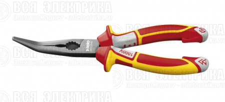 Длинногубцы диэлектрические угловые с резцом 205мм Felo 58222540