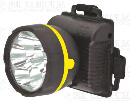 Фонарь налобный 909LED5 (5LED 1 режим; 3хR6 черн.) Ultraflash 11781