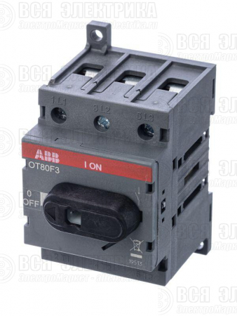 Рубильник 3п OT80F3 80А (75А AC23) ABB 1SCA105798R1001