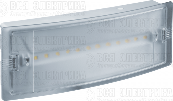 Светильник светодиодный 95 290 NEF-19 6Вт IP65 100лм 220-240В аккум. LiFePO4 600mAh аварийно-эвакуационный Navigator 95290