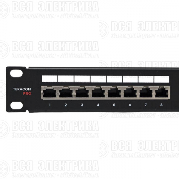 Патч-панель 19дюйм 1U кат.5E STP полн. экранир. 24 порта RJ45 Dual IDC с органайзером TERACOM PRO EKF TRP-PPNL-5ESTP-1U24