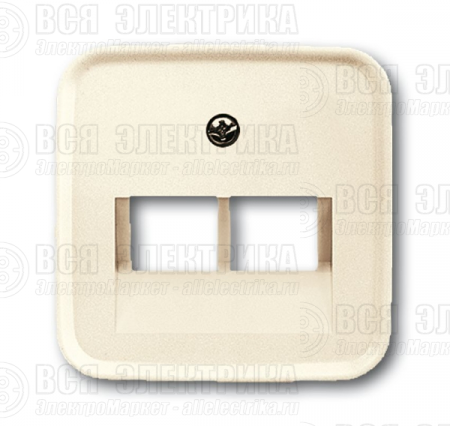 Накладка розетки компьютерной 2-м Duro бел. ABB 2CKA001753A8956