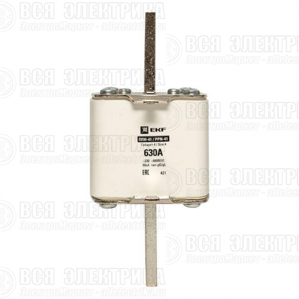 Вставка плавкая ППН-41 1250/630А габарит 4 PROxima EKF fus-41/1250/630