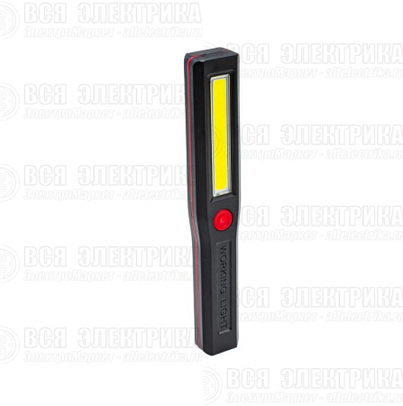 Фонарь 3Вт COB LED крючок магнит питание 3хAAA КОСМОС KocAu6001COB