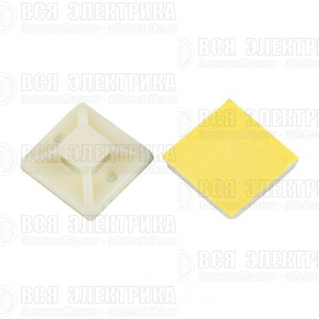 Площадка самоклеящаяся 40х40мм бел. (уп.100шт) EKF plc-40x40