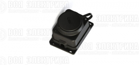 Колодка удлинителя 1-м MultiSet 16А 250В IP44 с заземл. каучук черн. SE MST4003BK