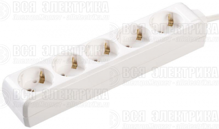 Удлинитель 5х5м с заземл. 16А IP20 У05 2P+PE 250В 3х1 IEK WYP10-16-05-05-Z-N