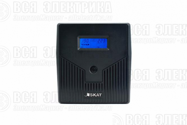 Источник бесперебойного питания SKAT-UPS 1000/600 220В 600Вт 2 АКБ 7А.ч внутр. меандр. стабилизация напряжения Бастион 456