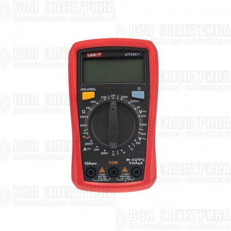 Мультиметр портативный UT33C+ с измер. температуры прозвонка UNI-T 13-0057