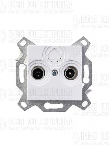 Розетка телевизионная проходная TV/R Levit 7дБ бел. ABB 2CHH083607A6003