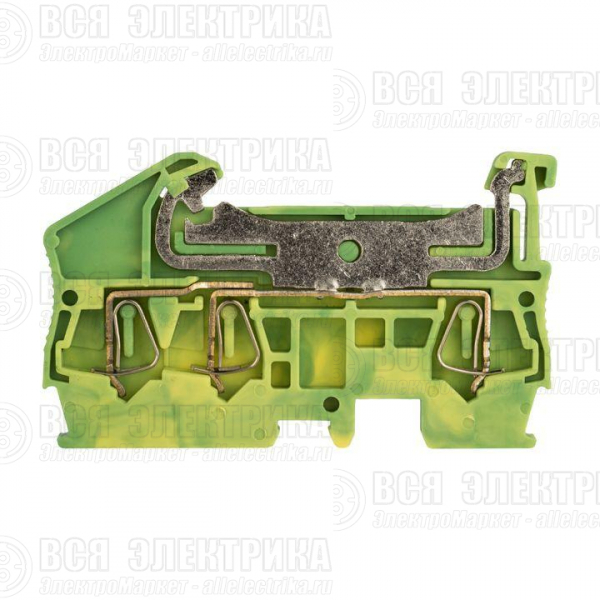 Колодка клеммная ST-2.5 3 вывода земля пружинная EKF plc-jxb-st-2.5-3-pen