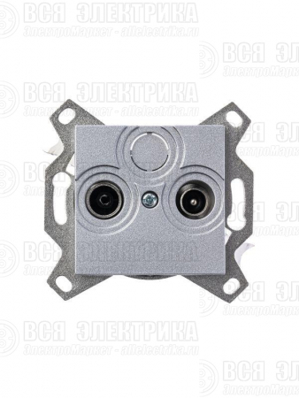 Розетка телевизионная оконечная TV/R Levit серебр. ABB 2CHH083503A6070