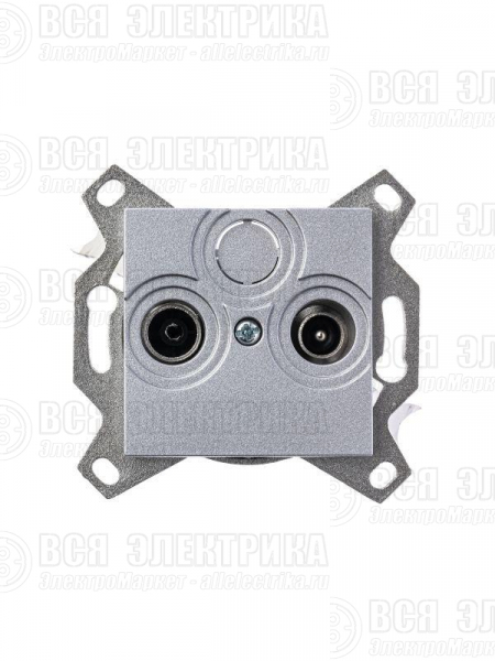 Розетка телевизионная оконечная TV/R Levit серебр. ABB 2CHH083503A6070