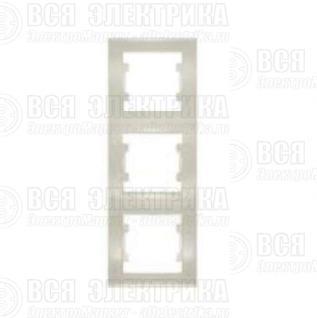 Рамка 3-м Бриллиант верт. сл. кость UNIVersal 7948691