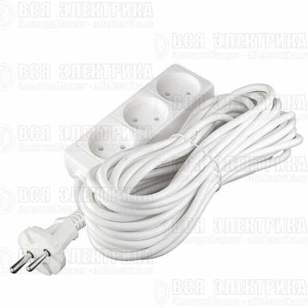 Удлинитель 3х10м без заземл. 10А IP20 2.2кВт ПВС Союз 481S-1310