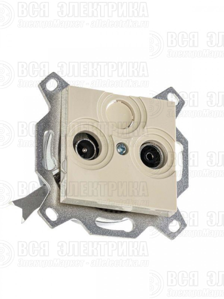 Розетка телевизионная проходная TV/R Levit 7дБ сл. кость ABB 2CHH083607A6017