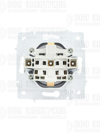 Розетка 1-м СП Vesna с заземл. ПБТ механизм платина LEZARD 742-3588-122B