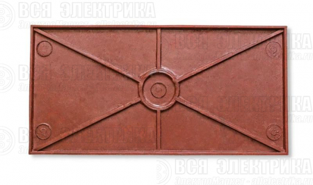 Плита для закрытия кабеля ПЗК "ОСТОРОЖНО КАБЕЛЬ" 240х480х16 красн. Synergy ПЗК-240