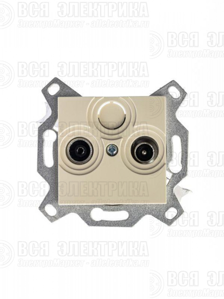 Розетка телевизионная проходная TV/R Levit 7дБ сл. кость ABB 2CHH083607A6017