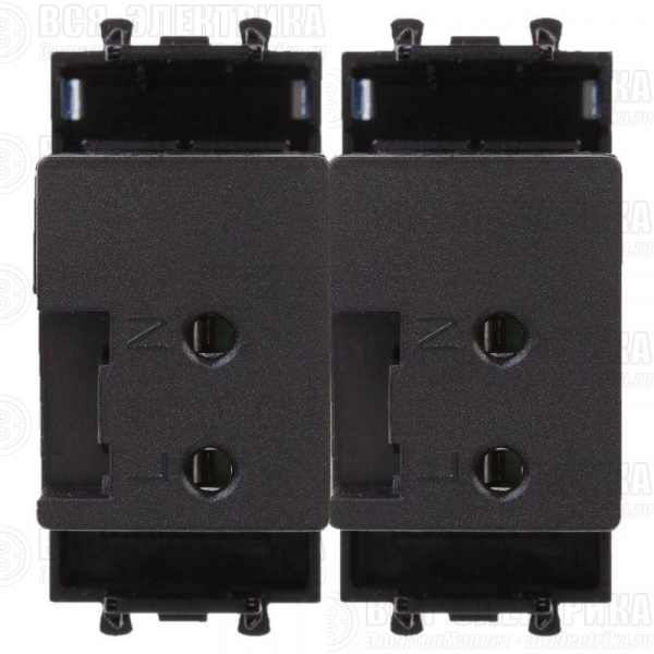 Устройство зарядное USB 2мод. 2.1А Avanti "Черный квадрат" DKC 4402542