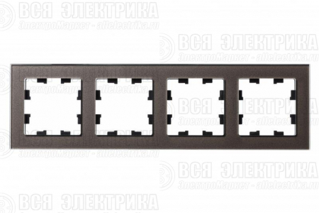 Рамка 4-м AtlasDesign Nature стекло мокко SE ATN320604
