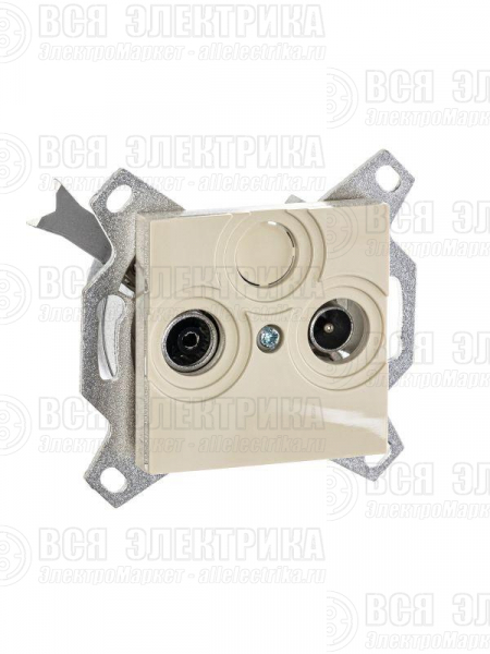 Розетка телевизионная оконечная TV/R Levit сл. кость ABB 2CHH083503A6017