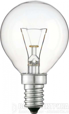 Лампа накаливания Stan 40Вт E14 230В P45 CL 1CT/10X10 Philips 926000006511