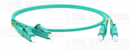 Патч-корд FC-D2-503-LC/PR-LC/PR-H-2M-LSZH-AQ волоконно-оптический(шнур) MM 50/125(OM3) LC-LC duplex 10G/40G LSZH 2м Hyperline 34454