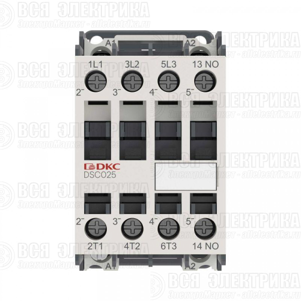 Контактор магнитный YON DSC025 25A 12.5кВт AC3 3P кат.220В AC 1НО YON DSC025-3C10A230